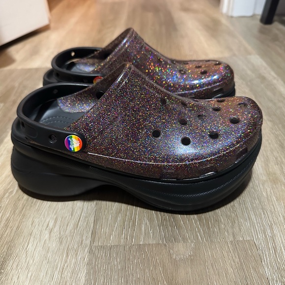 CROCS Shoes Platform Glitter Crocs Poshmark